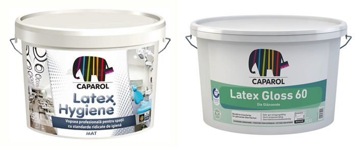 Caparol Latex Hygiene и Caparol Latex Gloss 60