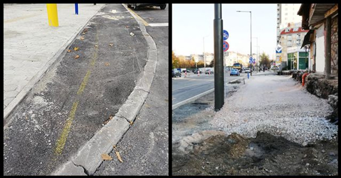 От "Спаси София" отново алармират за некачествен ремонт в София бул. Тодор Каблешков