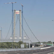 В Румъния откриха най-големия висящ мост над река Дунав мост