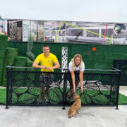 оградна мрежа трева