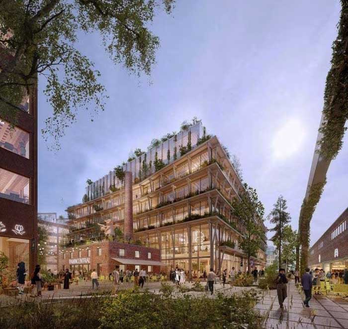 Най-големият дървен комплекс в света ще изникне в стокхолмския квартал Sickla дървен комплекс