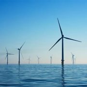 Офшорен вятърен парк с големи турбини в Жълто море край Китай