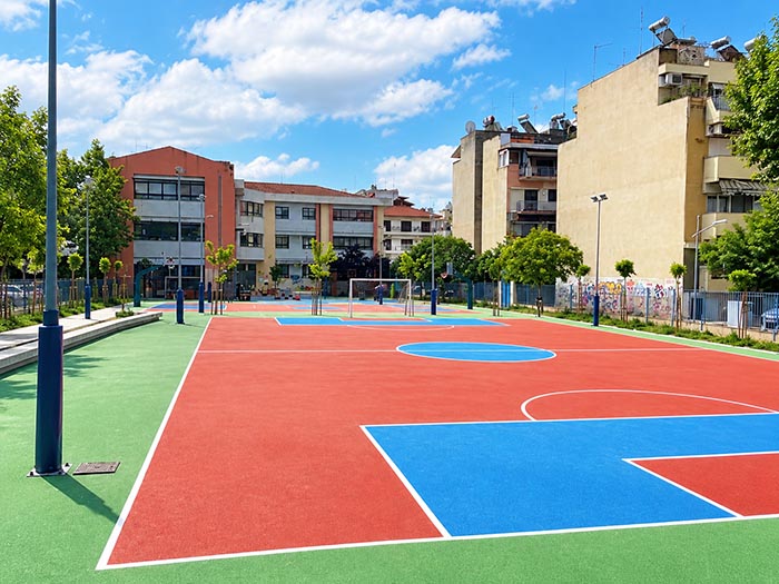 SPORTEC UNI versa EPDM настилка за открити спортни площадки